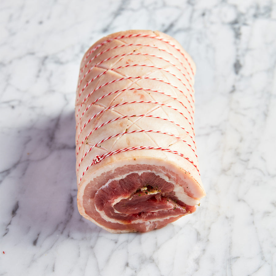
                  
                    Load image into Gallery viewer, Pork Belly Porchetta Stuffed &amp;amp; Hand-Tied
                  
                
